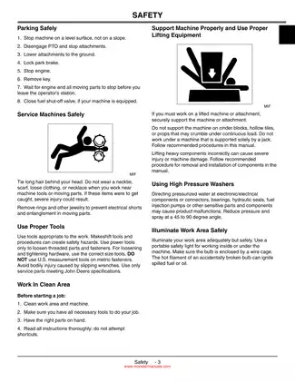 John Deere L100 series L100, L110, L120, L130 lawn tractor repair manual Preview image 5