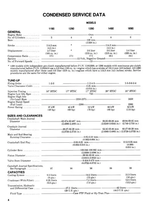 David Brown 1390, 1394, 1490, 1494 tractor shop manual Preview image 4