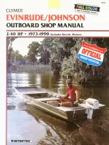 1973–1990 Evinrude/Johnson 2–40 HP Outboard Service Manual (P/N Clymer B732) – preview page 1