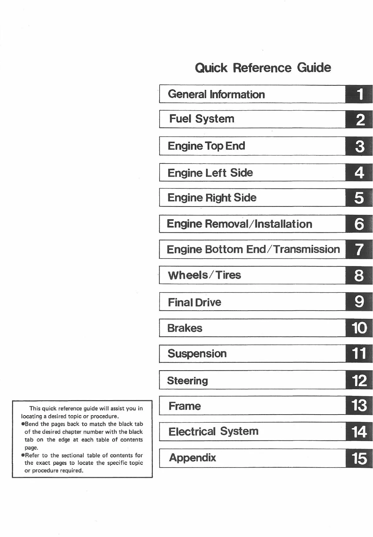 Kawasaki KLF 300 All Terrain Vehicle Service Manual