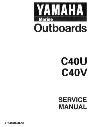 Yamaha C40U & C40V Outboard Motor Service Manual (1996 Edition) Preview image 1