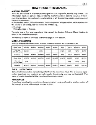 Yamaha 50W Service Manual - Comprehensive Guide for Mechanics Preview image 3