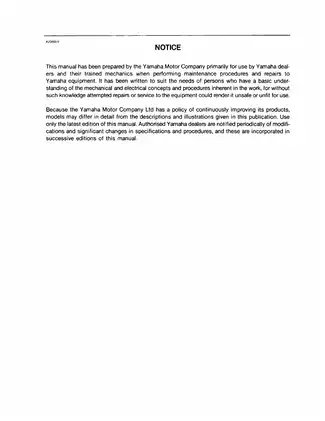 Yamaha CV115E Outboard Motor Service Manual - Comprehensive Guide for Maintenance and Repair Preview image 3