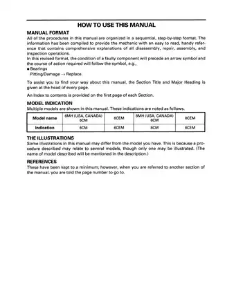 Yamaha F6-F8 Outboard Motor Service Manual Preview image 3