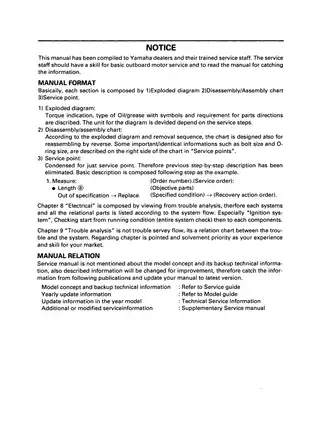 Yamaha Outboard Motor Service Manual for 20-25 HP Models (1996 Edition) Preview image 3