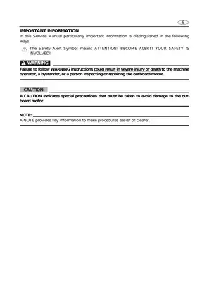 Yamaha Outboard Motor 25HP & 30HP Service Manual Preview image 4