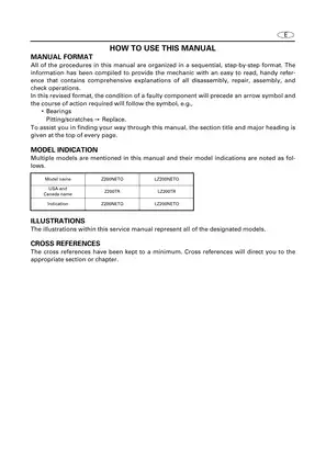 Yamaha Z200 Outboard Engine Service Manual (2007 Edition) Preview image 3