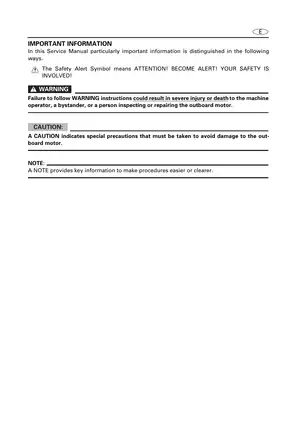 Yamaha Z200 Outboard Engine Service Manual (2007 Edition) Preview image 4
