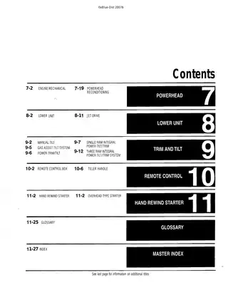 Mercury Mariner 2.5hp-275hp outboard motor service manual Preview image 2