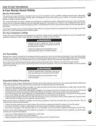 Honda CRF250R 2010-2011 Service Manual - Comprehensive Repair Guide Preview image 2