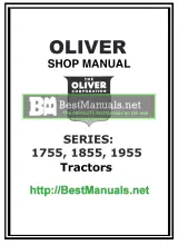 Oliver 1755, 1855, 1955 Tractors Service Manual (P/N DL-SM-3) – preview page 1
