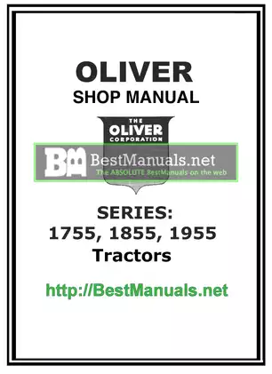 1969-1975 Oliver™ 1755, 1855, 1955 tractor shop manual Preview image 1