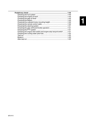 2005-2006 Yamaha Marine F250, LF250, F250TR,  LF250TR outboard motors service manual Preview image 5