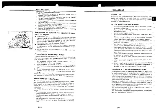 1995 Nissan 200SX / S14 Silvia workshop manual Preview image 5