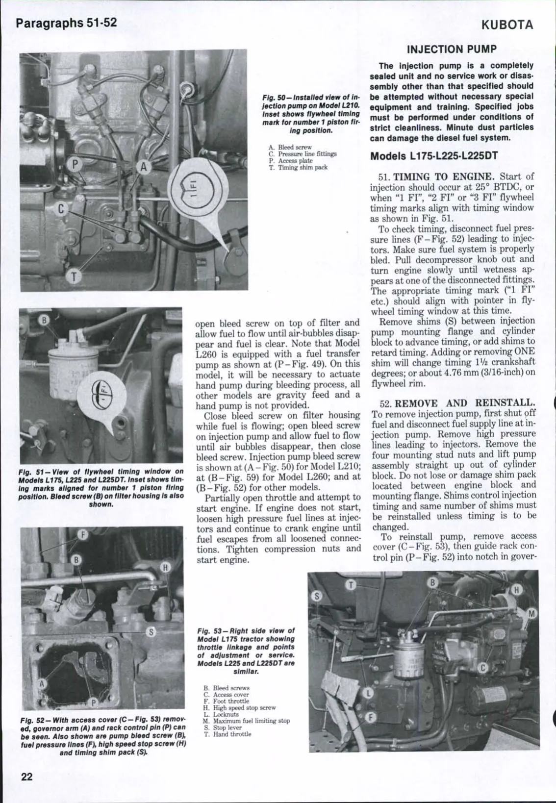 1970-1976 Kubota L175, L210, L225, L225dt, L260 tractor manual Preview image 2