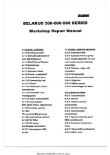 BELARUS MTZ 50, 80, 90, 500, 800, 900 Workshop Repair Manual (P/N TM112) – preview page 4