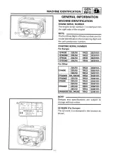 1996 Yamaha EF4000/EF4000E/EF4600/EF4600D/EF4600E/EF5500/ EF5500E/EF6600/EF6600E/EF6600DE Service Manual (P/N 7RH-28197-80) – preview page 3