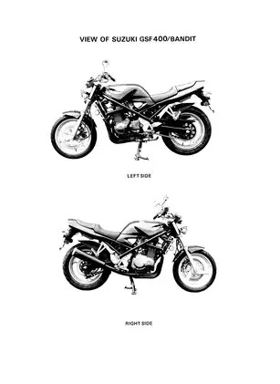 Suzuki GSF400 Bandit Service Manual - Comprehensive Maintenance Guide Preview image 3