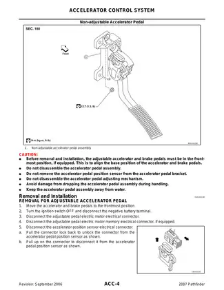 1997-2007 Nissan Pathfinder R51 series Accelerator Control System manual Preview image 4