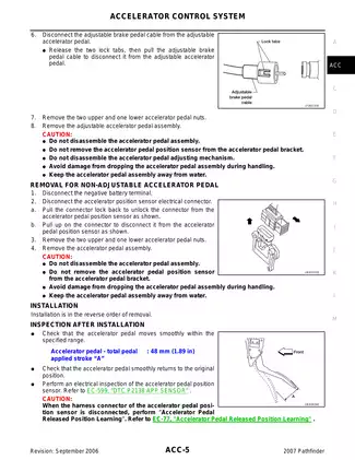 1997-2007 Nissan Pathfinder R51 series Accelerator Control System manual Preview image 5