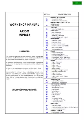 Isuzu Heating, Ventilation, and Air Conditioning (HVAC) Service Manual