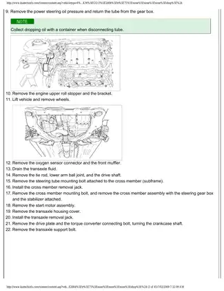 2002-2005 Kia Carnival service manual Preview image 5