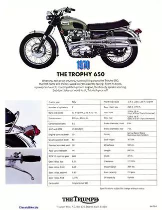 Triumph 650cc Twin Unit Construction Repair Manual (1963-1970) Preview image 5