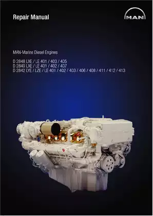 MAN D2848, D2842, D2840 Diesel Engine Repair Manual
