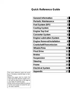 Kawasaki TERYX 750 FI 4x4 Service Manual & Maintenance Guide Preview image 3
