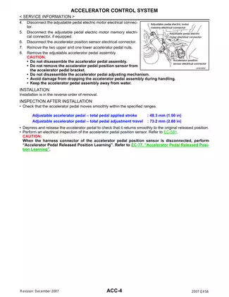 2007 Infiniti QX56 service manual Preview image 4