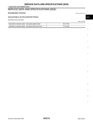 2007 Infiniti QX56 Accelerator Control System manual Preview image 5