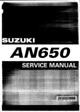 2002–2003 Suzuki Burgman 650 AN650 Service Manual  (P/N 99500-36110-01E) – preview page 1