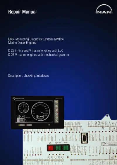 Preview: MAN D28 Inline & D28V Diesel Engine Service Manual (P/N 51.99598−8117)