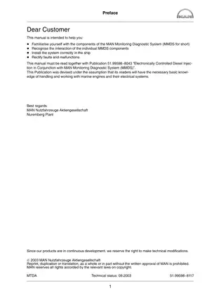 Comprehensive MAN Monitoring Diagnostic System MMDS Manual (2003 Edition) Preview image 3