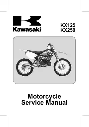 2003-2008 Kawasaki KX125, KX250 service manual Preview image 1