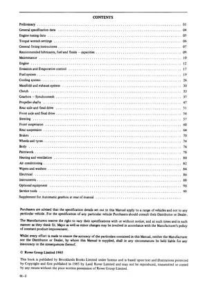 1970-1985 Land-Rover Ltd Range Rover repair operation manual Preview image 3