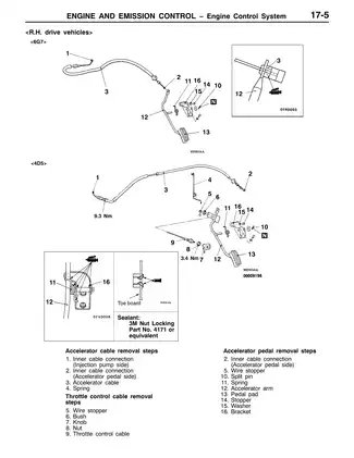 1987-1994 Mitsubishi Delica L300 manual (Engine and Emission Control) Preview image 5