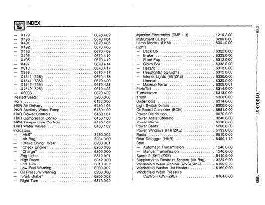 BMW 525i/535i E34 Electrical Troubleshooting Manual (1989) Preview image 3