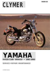 Yamaha XV535, XV700, XV750, XV920, XV1000, XV1100 Virago 1981–2003 Service Manual (P/N M395-10, Clymer) – preview page 1