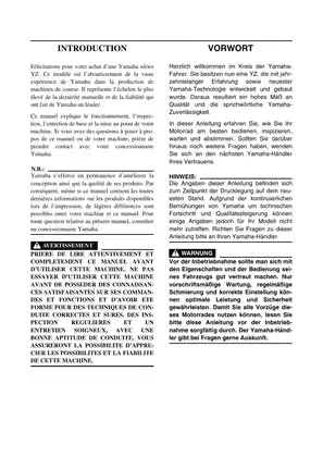 2006-2009 Yamaha YZ450F owner´s service manual Preview image 5