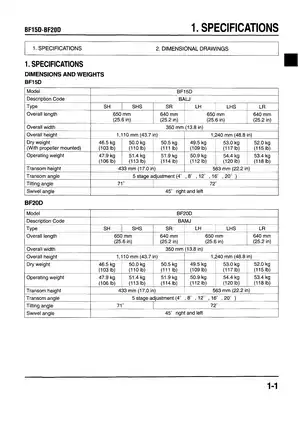 Honda Mariner BF15D, BF20D outboard motor service manual Preview image 3