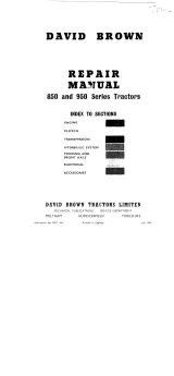 1960–1963 David Brown 850, 880, 950, 990, Industrial & Crawler Tractors Repair Manual (P/N DBT. 445) – preview page 1