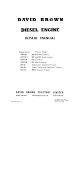 1960–1963 David Brown 850, 880, 950, 990, Industrial & Crawler Tractors Repair Manual (P/N DBT. 445) – preview page 5