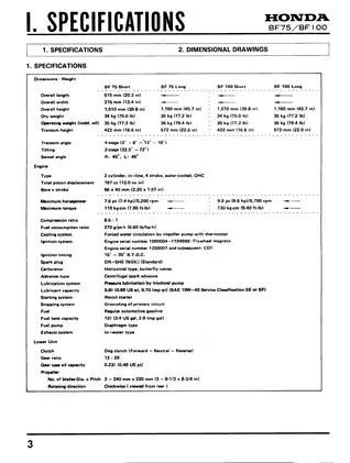 Honda BF75 & BF100 Outboard Motor Service Manual - In-Depth Guide Preview image 3