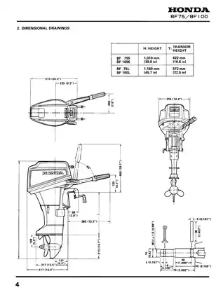 Honda BF75 & BF100 Outboard Motor Service Manual - In-Depth Guide Preview image 4