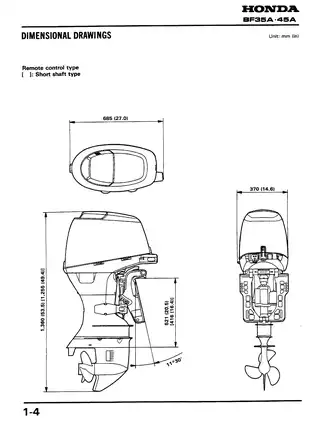 Honda BF35A-45A Outboard Motor Service Manual Preview image 5