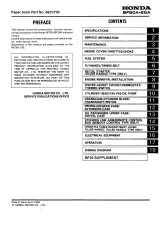 1994 Honda BF20A/BF25A Outboard Motor Service Manual (P/N 66ZV700) – preview page 1