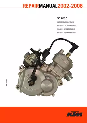KTM MINI 50 Air/Liquid Cooled Repair Manual - Comprehensive Guide