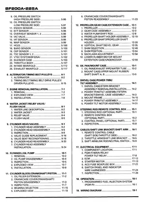 Honda BF200A/BF225A Outboard Motor Service Manual Preview image 4