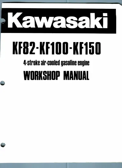 Kawasaki KF82/KF100/KF150 4-Stroke Air-Cooled Gasoline Engine Workshop Manual (P/N 99924-2006) – preview page 1